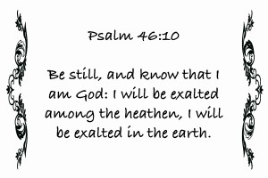Psalm 46 10 4WB